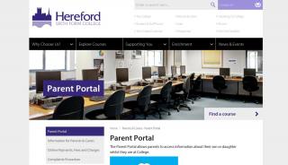 
                            3. Parents & Carers > Parent Portal | Hereford Sixth form college - Hereford Sixth Form Student Portal
