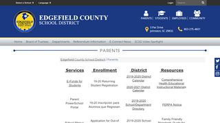 
                            3. Parents - Edgefield County School District