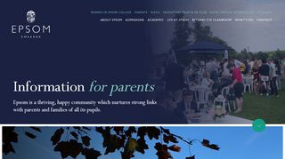 
                            2. Parents - Epsom College - Epsom College Parent Portal