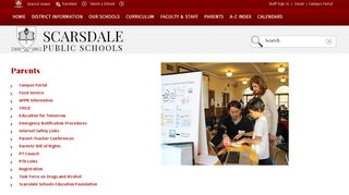 
                            4. Parents / HomePage - Scarsdale Schools - Campus Portal 721