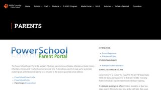 
                            7. Parents – Middle School - Middle Township Public Schools - Clio Powerschool Student Portal