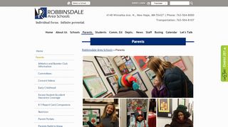 Parents - Robbinsdale Area Schools - Rdale Parent Portal