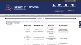 
                            4. Parents - Strom Thurmond High School - Edgefield County ...