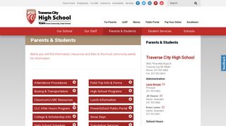 
                            2. Parents & Students - Traverse City High School - Schools - Tcaps Cloud Student Portal