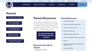 Parents - Wilton Public Schools