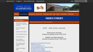 
                            6. Parents/Students - School City of Hammond - Sti Information Now Parent Portal Portal