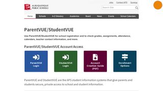 
                            8. ParentVUE/StudentVUE — Albuquerque Public Schools - Ue Portal Access Code