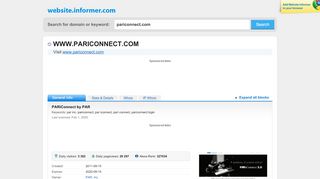 
                            6. pariconnect.com at WI. PARiConnect by PAR - Website Informer - Pariconnect Login