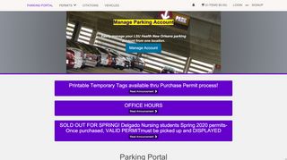 
                            6. Parking Portal: LSUHSCNO - Lsuhsc Edu Email Portal