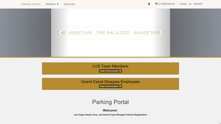 
                            1. Parking Portal: The Venetian | The Palazzo | Sands Expo | Grand ... - Venetian Portal