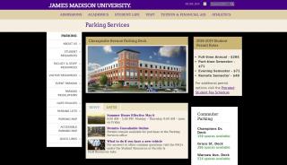 
                            2. Parking Services - James Madison University - Jmu Parking Portal