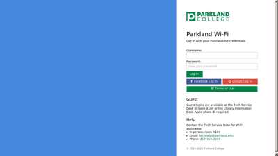 Parkland Wi-Fi Log In