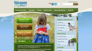 
                            8. Parks and Recreation Home | City of Vancouver Washington - Vancouver Recreation Portal