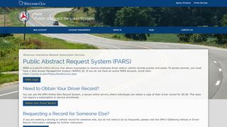 
                            2. PARS - Wi.gov - Parsonline Portal