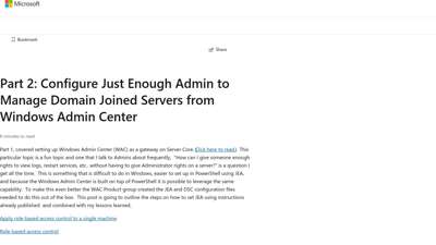 Part 2: Configure Just Enough Admin to Manage Domain ...