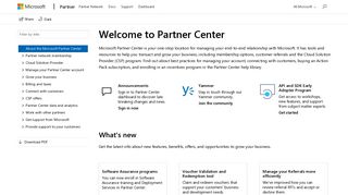 
                            7. Partner Center documentation - Partner Center | Microsoft Docs - Mpn Microsoft Partner Network Portal