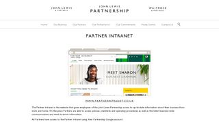 
                            2. Partner Intranet - John Lewis Partnership - Waitrose Partner Connect Portal