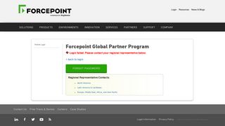 Partner Login - Forcepoint - Forcepoint Support Portal
