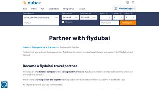 
                            3. Partner With Us - flydubai - Flydubai Travel Agent Portal
