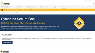 
                            7. PartnerNet: Symantec Secure One Program For Distributors ... - Symantec Partnernet Portal