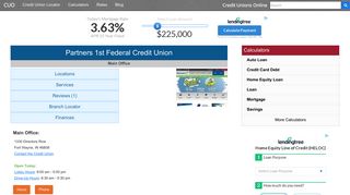 
                            2. Partners 1st Federal Credit Union - Fort Wayne, IN - Partners 1st Federal Credit Union Portal