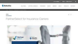 
                            3. PartnerSelect for Insurance Carriers | Bottomline Technologies - Partnerselect Login