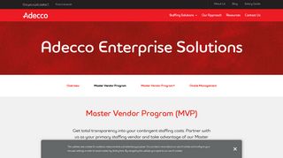 
                            2. Partnership Solutions- Master Vendor Program | Adecco - Adecco Mvp Login