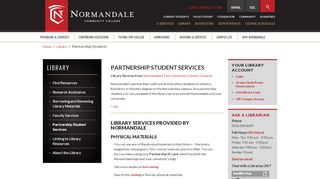 
                            8. Partnership Student Services | Normandale Community College - Metro State Eservices Portal