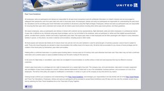 
                            4. Pass Travel Guidelines - United Employee Portal