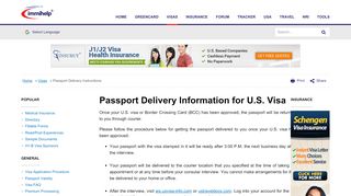 
                            4. Passport Delivery Information for U.S. Visa - Immihelp - Https Ais Usvisa Info Com Login