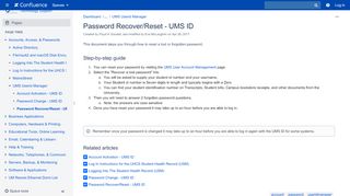 
                            6. Password Recover/Reset - UMS ID - Confluence Mobile ... - Lpu Ums Parents Portal