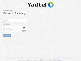 
                            7. Password Recovery - Yadtel Telecom