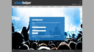 Password Reset - BandHelper - Bandhelper Portal
