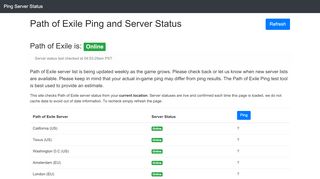 
                            9. Path of Exile Ping and Server Status Tool - Poe Portal Server Down