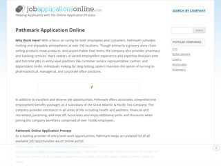 Pathmark Application Online - Job Applications Online