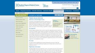 
                            3. Patient Access Service - Bradford Regional Medical Center - Bradford Regional Medical Center Patient Portal