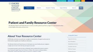 
                            3. Patient and Family Resource Center | Winship Cancer Institute - Emory Winship Patient Portal