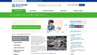 
                            5. Patient and Visitor Information - Texas Health Resources - Texas Health Resources Patient Portal