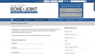 
                            2. Patient Appointment | Flagstaff Bone & Joint | Orthopedic Surgeon ... - Flagstaff Bone And Joint Patient Portal