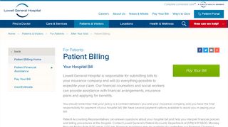 
                            5. Patient Billing // Lowell General Hospital - Lowell General Patient Portal