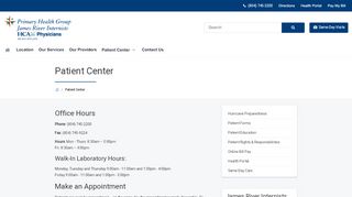 
                            2. Patient Center | James River Internists - James River Internists Patient Portal