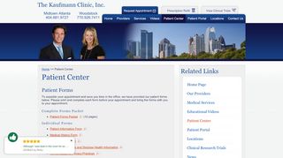 
Patient Center - The Kaufmann Clinic, Inc. - Atlanta Internal ...
