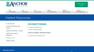 
Patient Forms - Patient Resources from Anchor Medical ...
