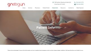 
                            3. Patient Info - Great Neck OBGYN - Great Neck Obgyn Patient Portal