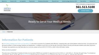 
                            1. Patient Info - Palm Beach Diabetes and Endocrine Specialists PA - Palm Beach Diabetes And Endocrine Specialists Patient Portal