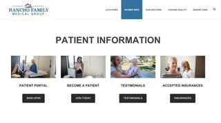 
                            4. Patient Info | Rancho Family Medical Group - Rancho Medical Patient Portal