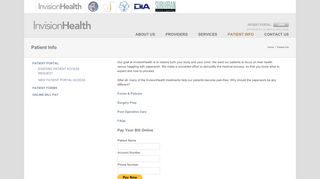 
                            2. Patient Information | Invision Health Buffalo - Invision Health Patient Portal