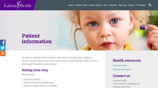 
                            3. Patient information | Labette Health - Labette Health Patient Portal