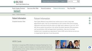 
                            4. Patient Information - Rush Copley Medical Center
