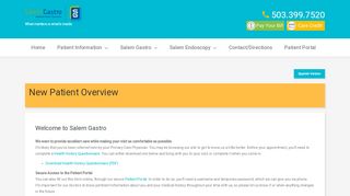 
                            2. Patient Information – Salem Gastro - Salem Gastro Patient Portal Portal